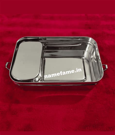 personalised steel tiffin box india|name fame tiffin set.